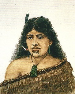 Maori Frau
