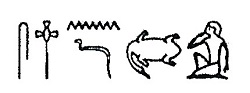 Hieroglyphe Angst